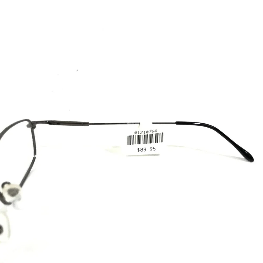 Reality R 3776 GUNMETAL Eyeglasses Frames Grey Rectangular Full Rim 55-17-145